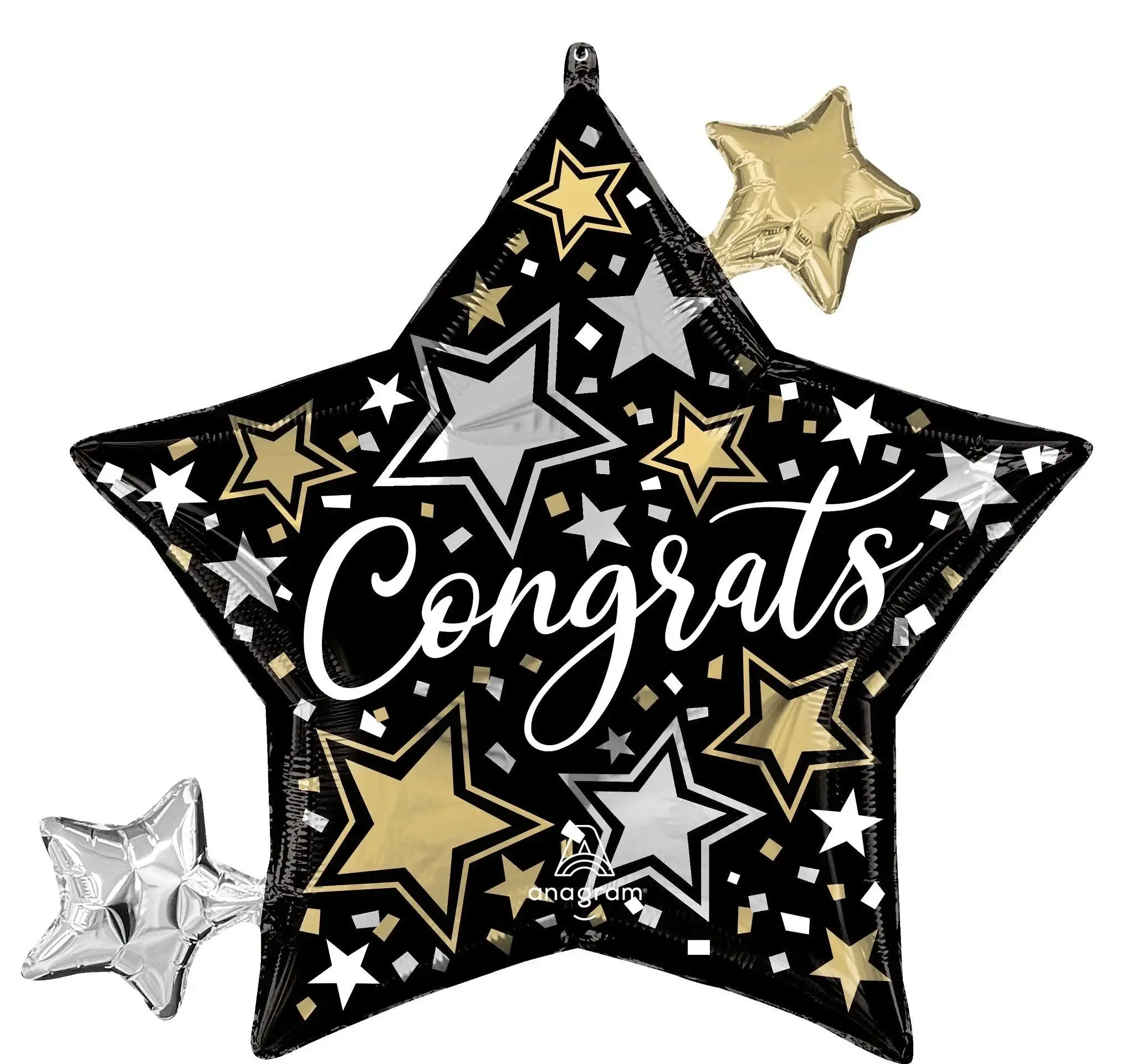 Congrats Ster Folie Ballon - 73 cm - Ballonnenshop.nl
