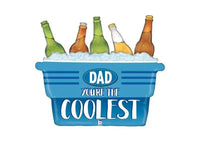 Dad You're The Coolest - Folie Ballon - 84 cm - Ballonnenshop.nl