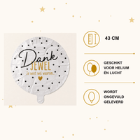 Dankjewel Je Weet Wel Waarom Folie Ballon - 43 cm - Ballonnenshop.nl