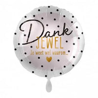 Dankjewel Je Weet Wel Waarom Helium Ballon - Gevuld Met Helium - 43 cm - Ballonnenshop.nl