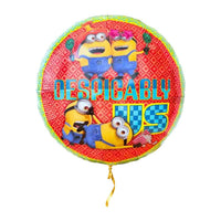 Despicably Us Minion Ballon – met helium gevuld, met gouden lint