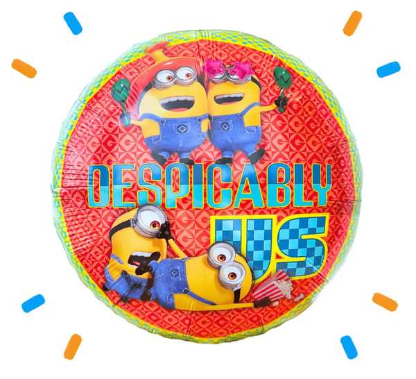 Despicably Us Minion Helium Ballon - Gevuld Met Helium - 46 cm - Ballonnenshop.nl