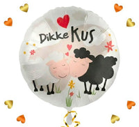 Dikke Kus Helium Ballon - Gevuld Met Helium - 43 cm - Ballonnenshop.nl