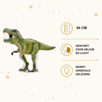 Dinosaurus Folie Ballon - 94 cm - Ballonnenshop.nl