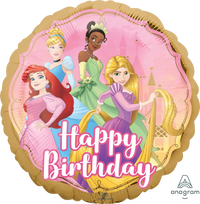 Disney Prinsessen Happy Birthday Folie Ballon - 46 cm - Ballonnenshop.nl