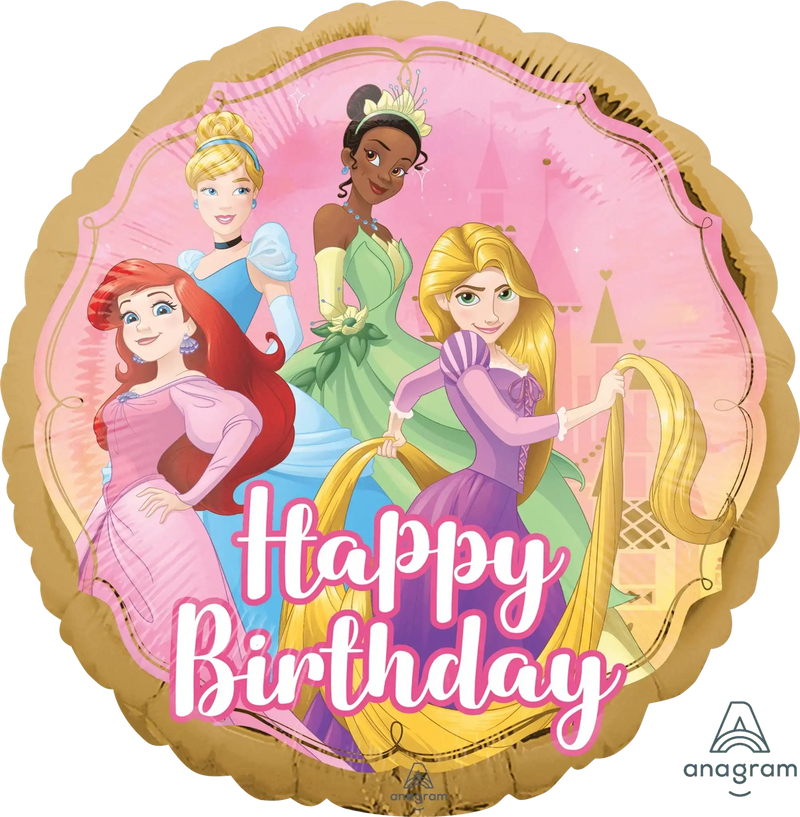 Disney Prinsessen Happy Birthday Folie Ballon - 46 cm - Ballonnenshop.nl
