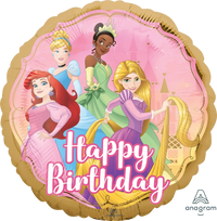 Disney Prinsessen Happy Birthday Folie Ballon - 46 cm - Ballonnenshop.nl