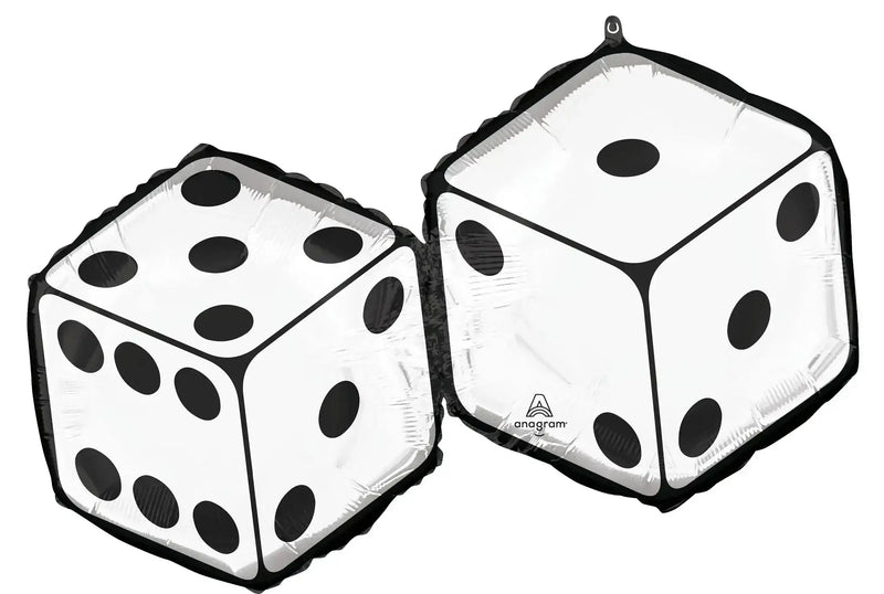 Dobbelstenen - Folie Ballon - 76 cm - Ballonnenshop.nl