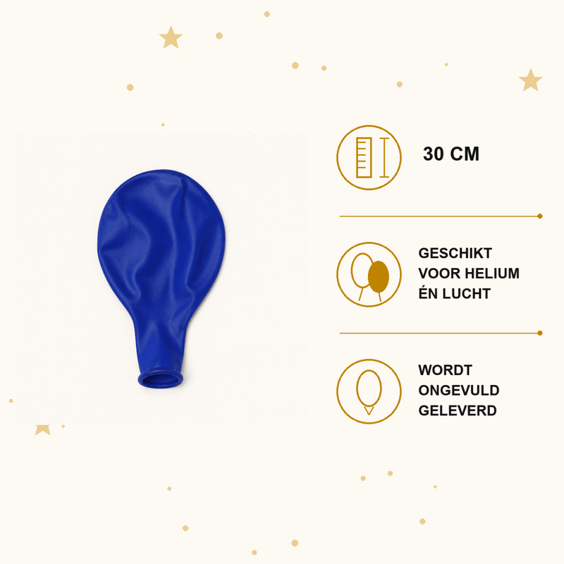 Donker Blauwe Ballonnen 10 Stuks 30 cm - Ballonnenshop.nl