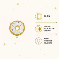Donut Folie Ballon - 60 cm - Ballonnenshop.nl