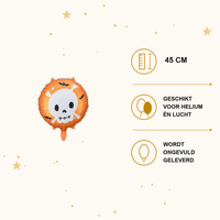 Doodshoofd Folie Ballon - 45 cm - Ballonnenshop.nl