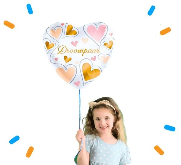 Droompaar Helium Ballon Gevuld Met Helium - 46 cm - Ballonnenshop.nl
