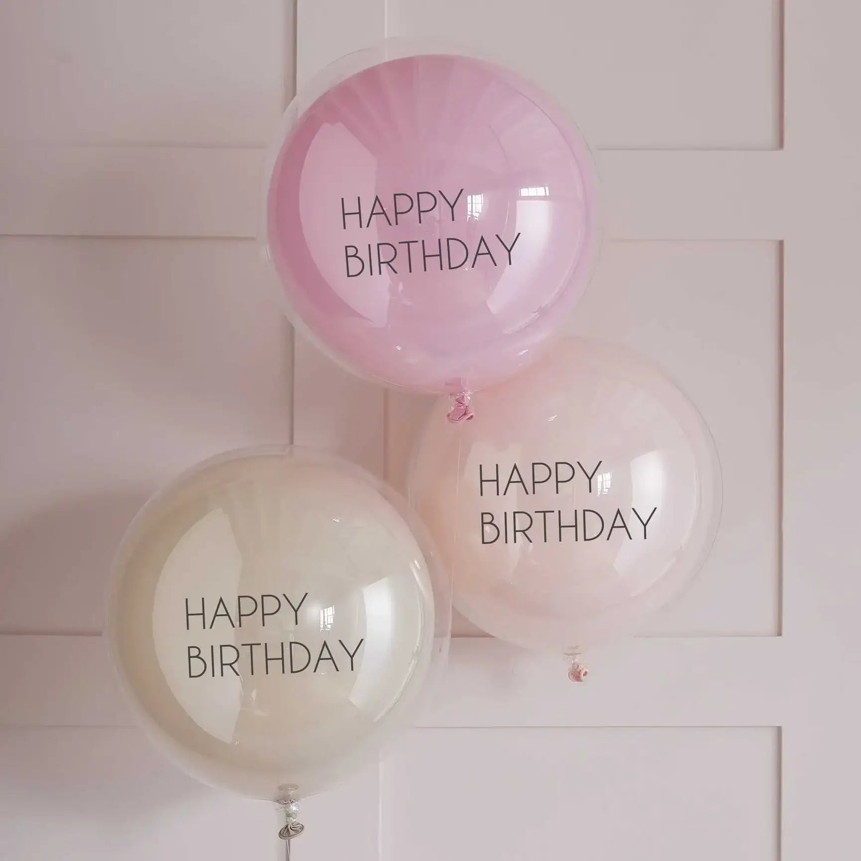 Dubbel Gelaagde Happy Birthday Ballonnen - 3 stuks - 45 cm - Ballonnenshop.nl