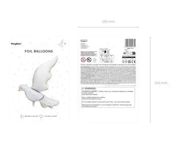 Duif Folie Ballon 100 cm - Ballonnenshop.nl