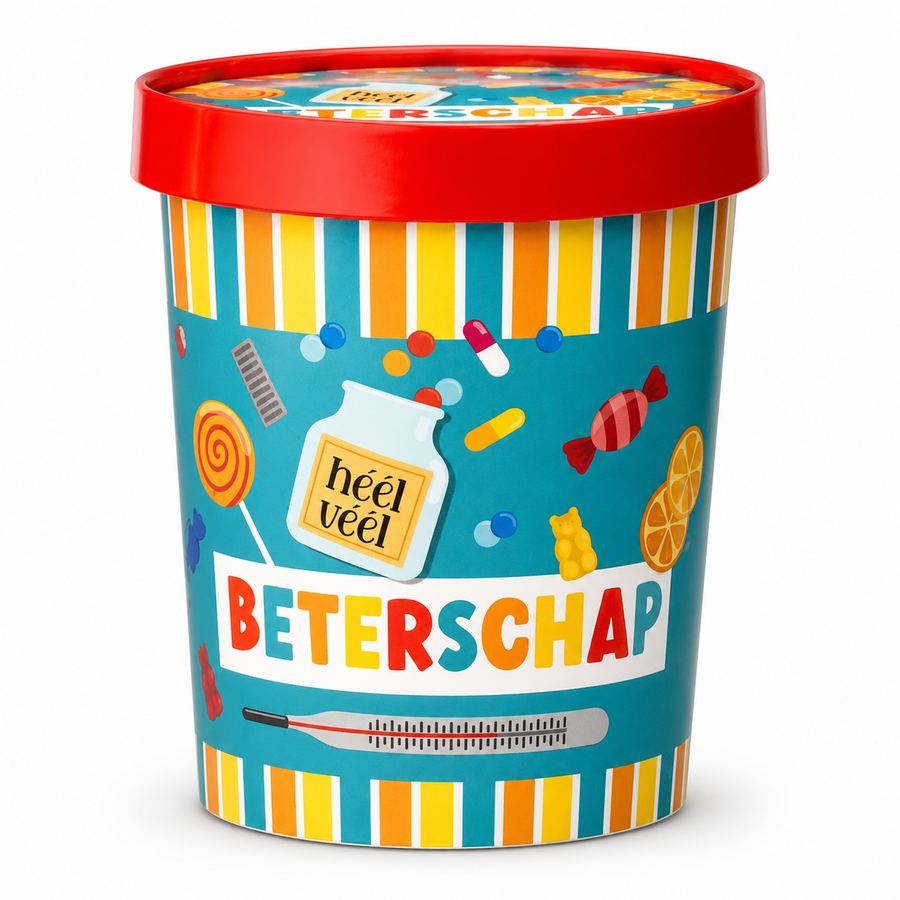 Een zoete oppepper voor iemand die beterschap kan gebruiken. Een klein gebaar dat laat voelen: ik denk aan je. - Ballonnenshop.nl