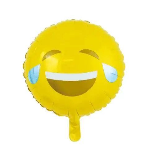 Emoji Lachen Helium Ballon - Gevuld Met Helium - 45 cm - Ballonnenshop.nl