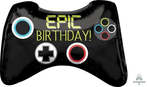 Epic Birthday Game Controller Helium Ballon - Gevuld Met Helium - 71 cm - Ballonnenshop.nl