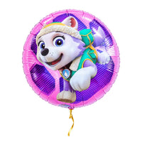 Everest – Paw Patrol Ballon – met helium gevuld, met gouden lint