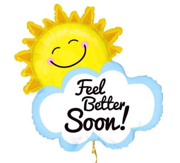 Feel Better Soon Helium Ballon - Gevuld Met Helium - 79 cm - Ballonnenshop.nl