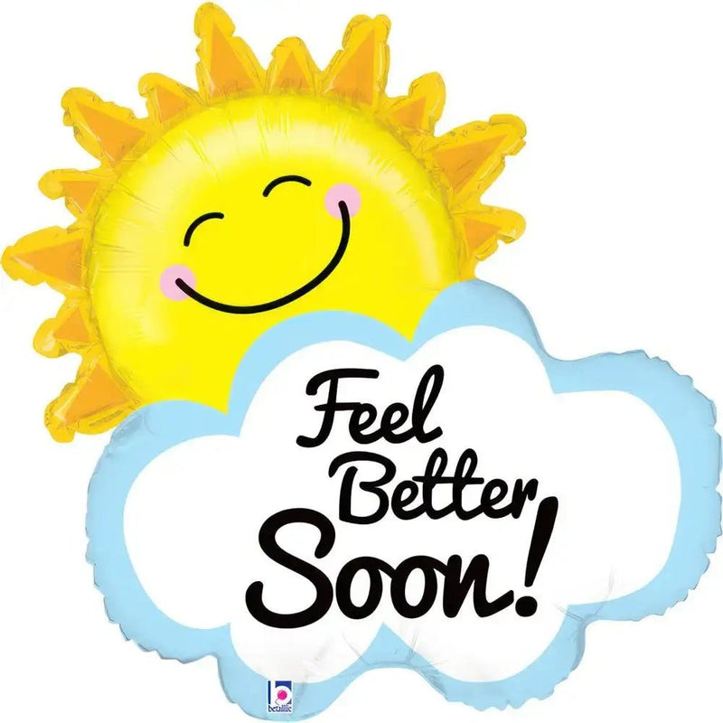 Feel Better Soon Zon Folie Ballon - 79 cm - Ballonnenshop.nl