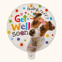 Feeling Ruff? Get Well Soon Folie Ballon - 46 cm - Ballonnenshop.nl