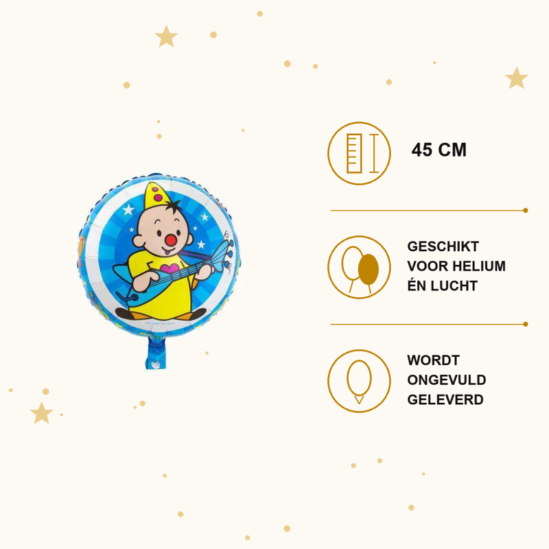 Folie Ballon Bumba - 45 cm - Ballonnenshop.nl