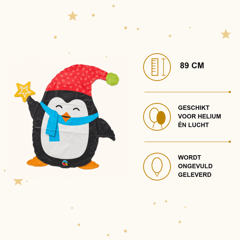 Folie Ballon Pinguïn - 89 cm - Ballonnenshop.nl
