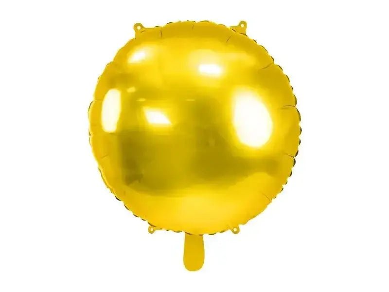 Folie Ballon Rond Goud 45 cm - Ballonnenshop.nl