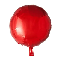 Folie Ballon Rond Rood - 46 cm - Ballonnenshop.nl