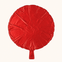 Folie Ballon Rond Rood - 46 cm - Ballonnenshop.nl