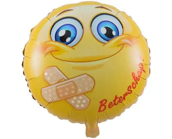 Folie Ballon Smiley Beterschap - 45 cm - Ballonnenshop.nl