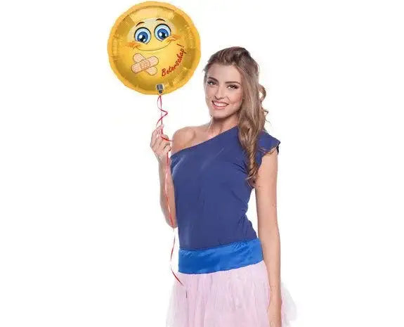 Folie Ballon Smiley Beterschap - 45 cm - Ballonnenshop.nl