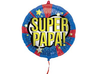 Folie Ballon Super Papa - 45 cm - Ballonnenshop.nl