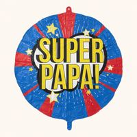 Folie Ballon Super Papa - 45 cm - Ballonnenshop.nl