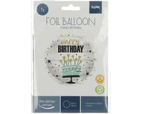 Folie Ballon Verjaardagstaart Sterren - 45 cm - Ballonnenshop.nl