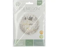 Folie Ballon Welcome Little One - 45 cm - Ballonnenshop.nl