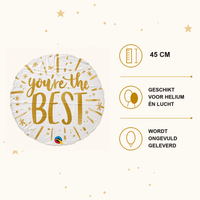 Folie Ballon You Are The Best - 45 cm - Ballonnenshop.nl