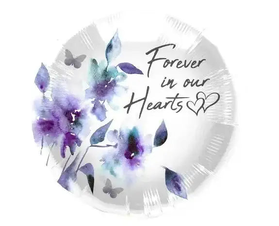 Forever In Our Hearts Helium Ballon - Gevuld Met Helium - 45 cm - Ballonnenshop.nl