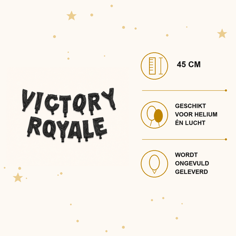 Fortnite Victory Royale Letter Ballonnen - Ballonnenshop.nl
