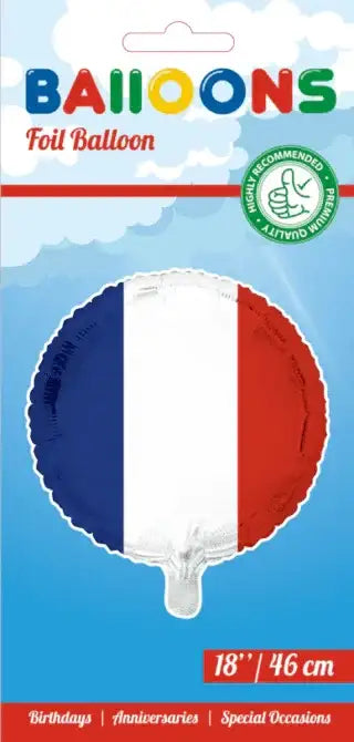 Franse Vlag Folie Ballon - 45 cm - Ballonnenshop.nl