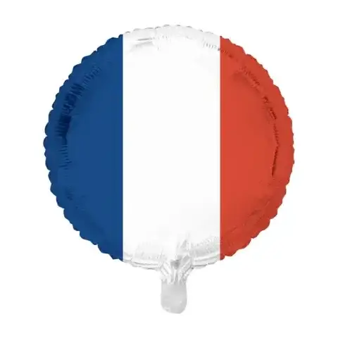 Franse Vlag Folie Ballon - 45 cm - Ballonnenshop.nl