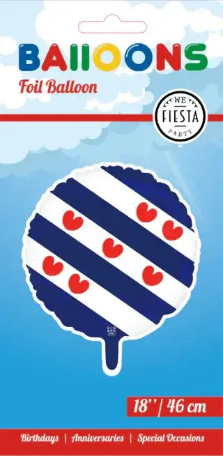 Friese Vlag Folie Ballon - 45 cm - Ballonnenshop.nl