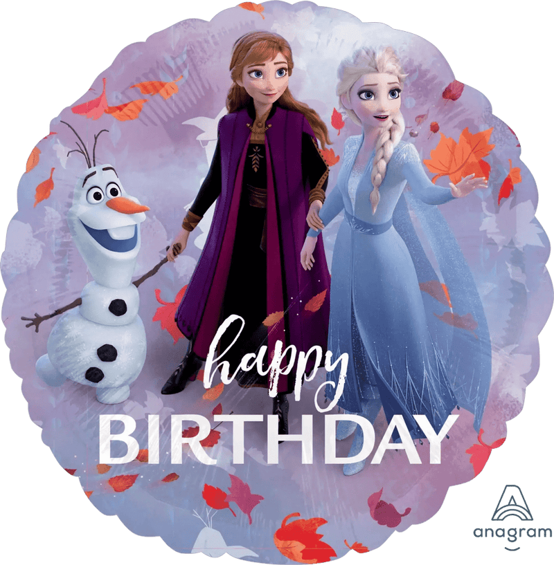 Frozen Happy Birthday Folie Ballon - 46 cm - Ballonnenshop.nl