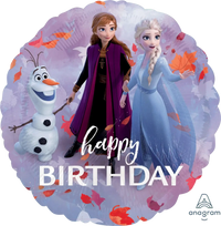 Frozen Happy Birthday Folie Ballon - 46 cm - Ballonnenshop.nl
