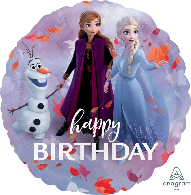 Frozen Happy Birthday Folie Ballon - 46 cm - Ballonnenshop.nl