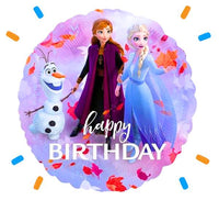 Frozen Happy Birthday Helium Ballon - Gevuld Met Helium - 46 cm - Ballonnenshop.nl