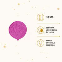 Fuchsia Mega Ballon 60 cm - Ballonnenshop.nl