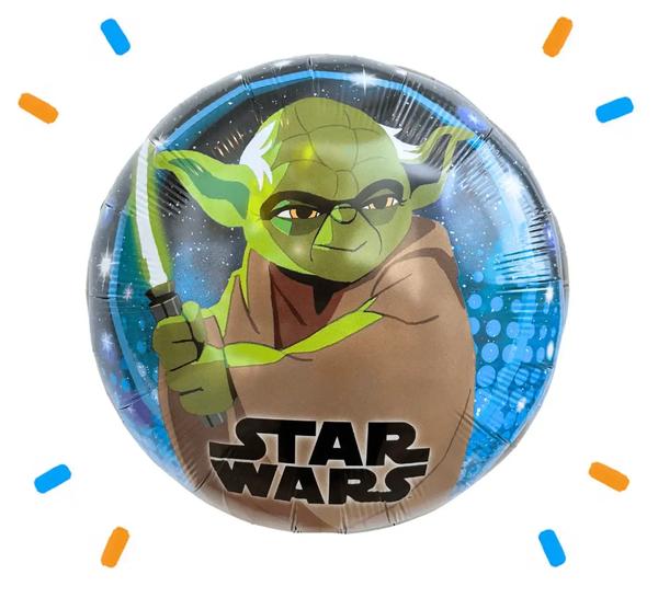 Galaxy Yoda Helium Ballon - Gevuld Met Helium - 46 cm - Ballonnenshop.nl