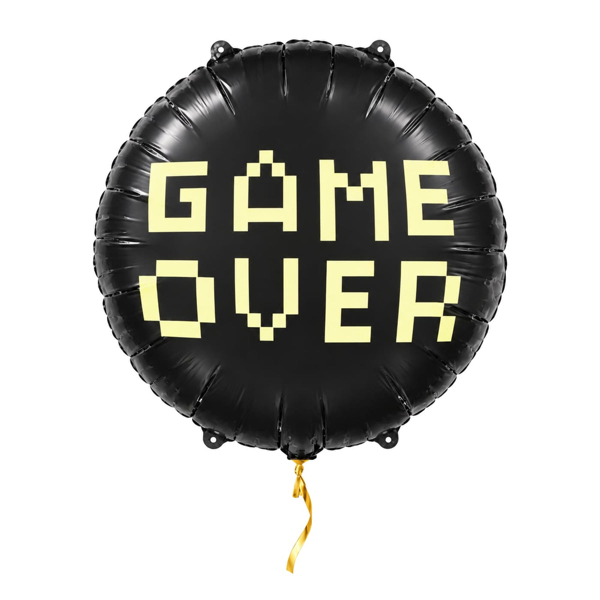 Game Over Helium Ballon – met helium gevuld, met gouden lint