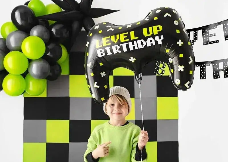 Gamecontroller Level Up Folie Ballon - 72 cm - Ballonnenshop.nl